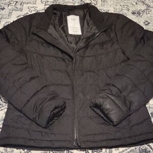 GAP Women's Charcoal Puffer Coat